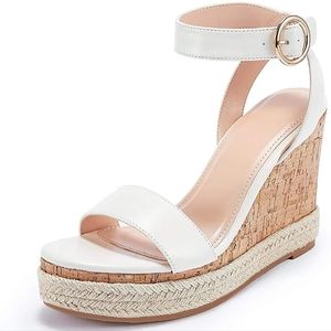 Open toed espadrille heels